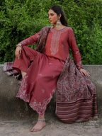 AIZEL DHANAK LUXURY UNSTITCHED EMB 3PC
