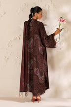 BAROQUE LINEN PRINTED UNSTICHED 3PC
