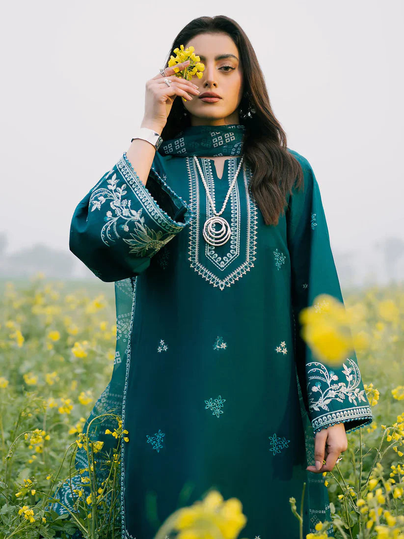 IZEL LAWN PREMIUM UNSTITCHED EMB 3PC