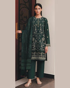 MIRAAL VOL#2 DHANAK UNSTITCHED EMB 3PC