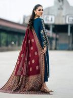 JAZMIN DHANAK LUXURY UNSTITCHED EMB 3PC