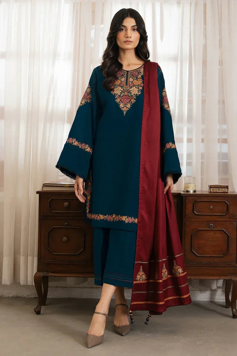 JAZMIN DHANAK PREMIUM UNSTITCHED EMB 3PC