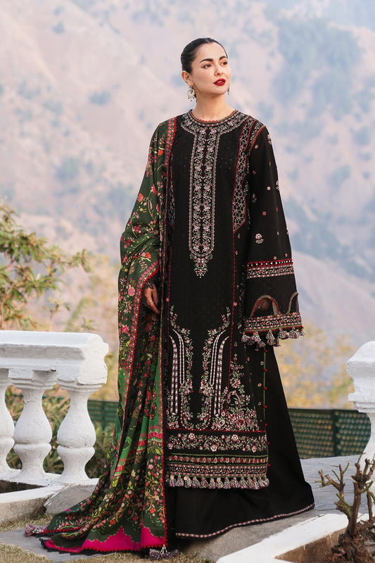 HUSSAIN REHAR DHANAK UNSTITCHED EMB 3PC
