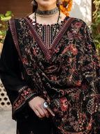 BAREEZE DHANAK UNSTITCHED EMB 3PC