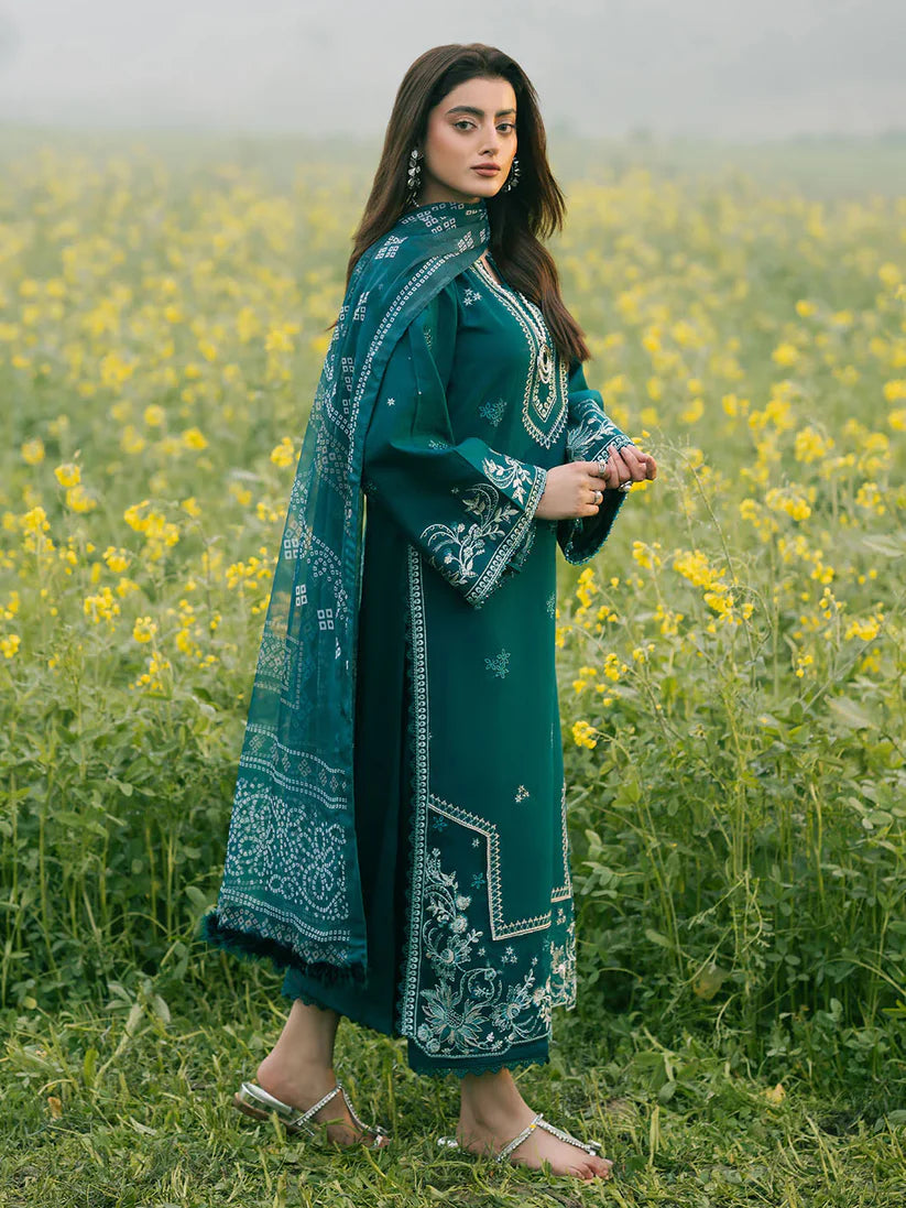 IZEL LAWN PREMIUM UNSTITCHED EMB 3PC