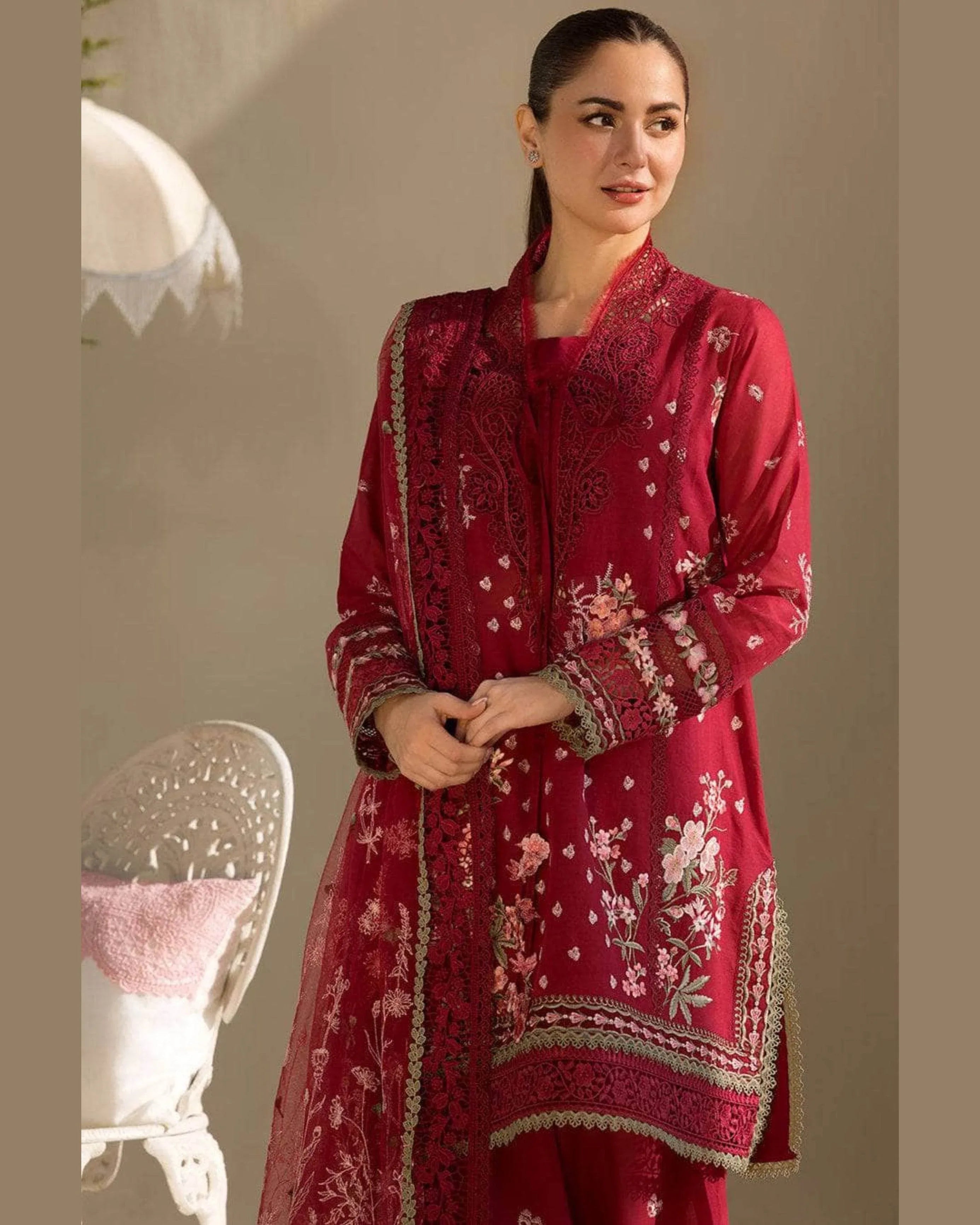 SOBIA NAZIR LAWN UNSTITCHED EMB 3PC
