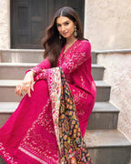 FAIZA SAQLAIN LAWN LUXURY UNSTITCHED EMB ZINNIA 3PC