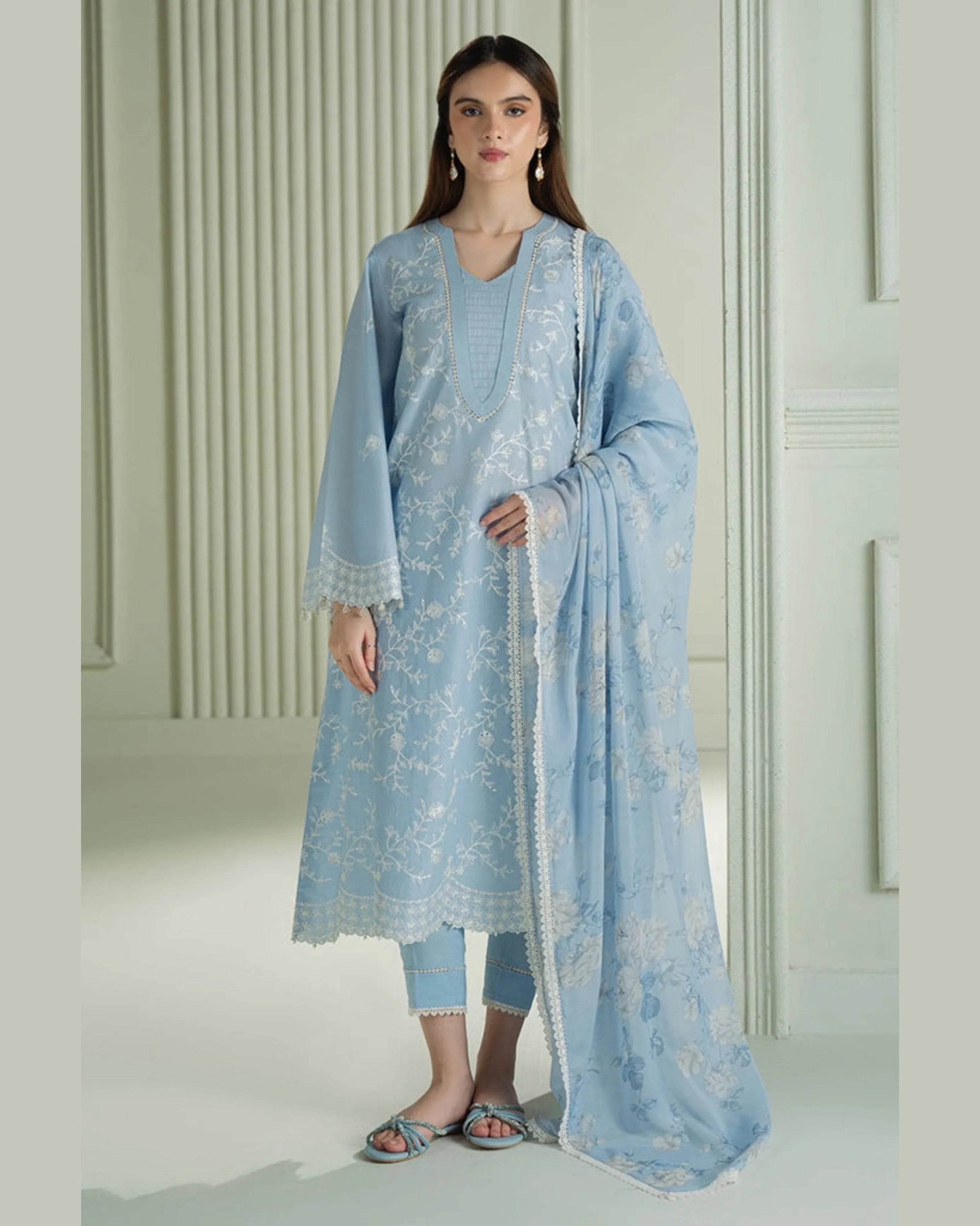 CROSS STITCH LAWN LUXURY UNSTICH EMB 3PC