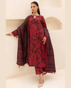 BAROQUE LAWN PRINTED UNSTICH 3PC