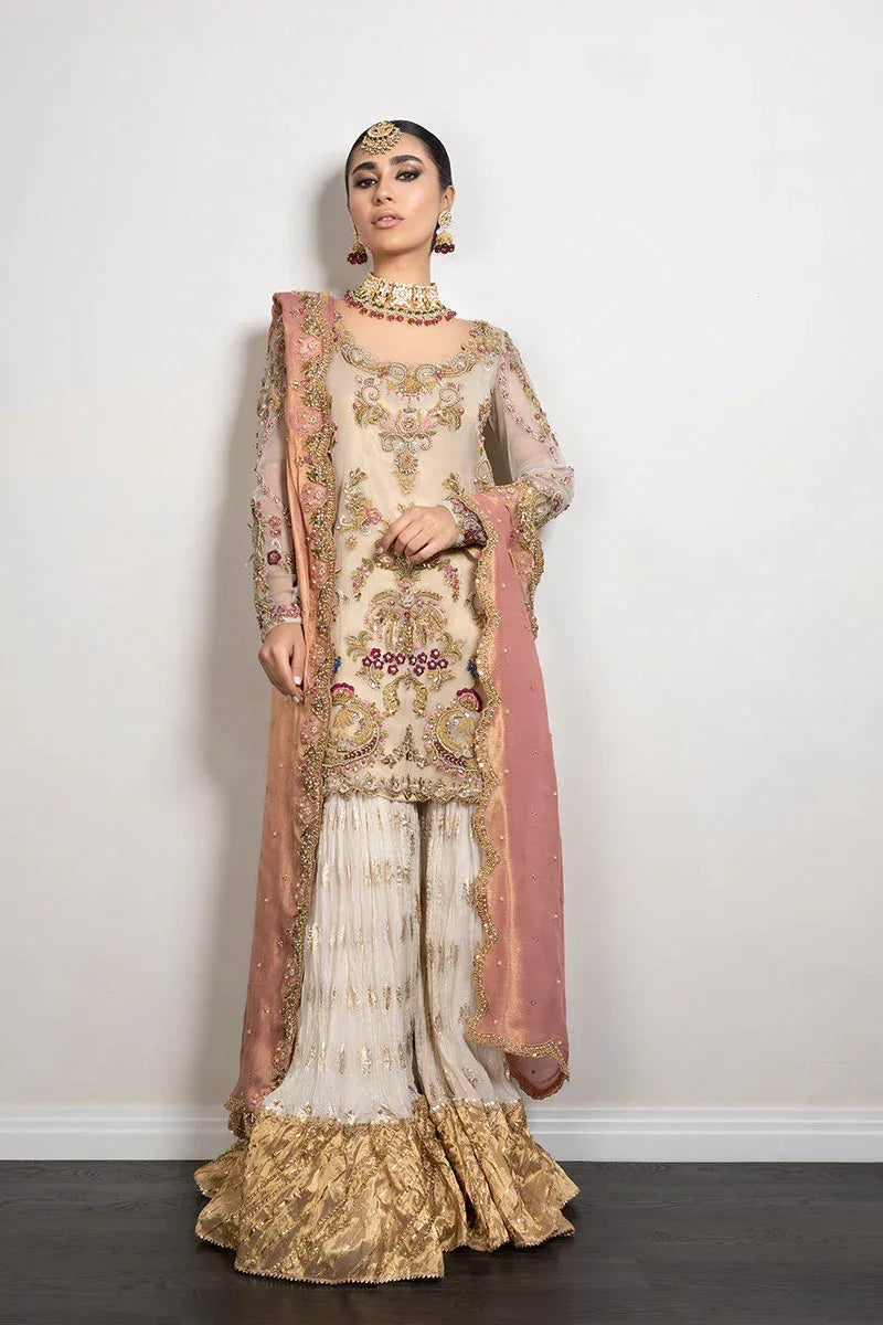 MINA HASAN NET UNSTITCHED EMB ALAIA SUIT