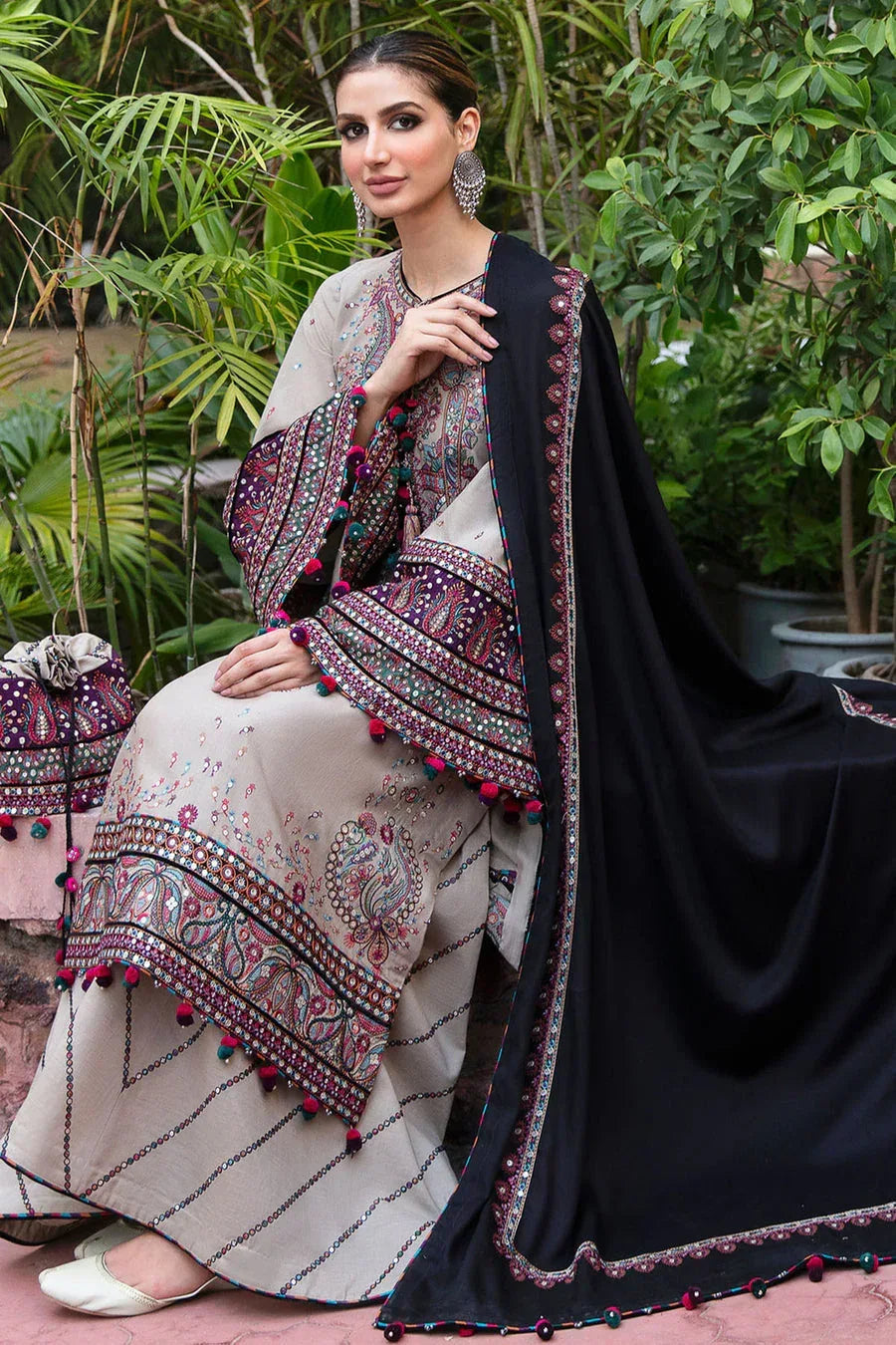 HUSSAIN REHAR KHADDAR UNSTITCHED EMB 3PC