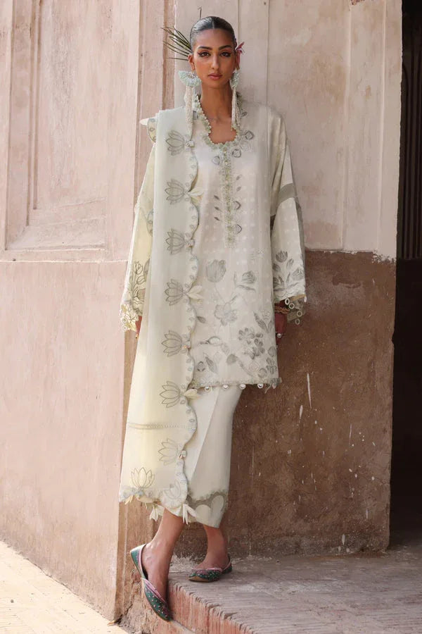 ELAN LAWN LUXURY UNSTITCHED EMB CELESTINA-A 3PC