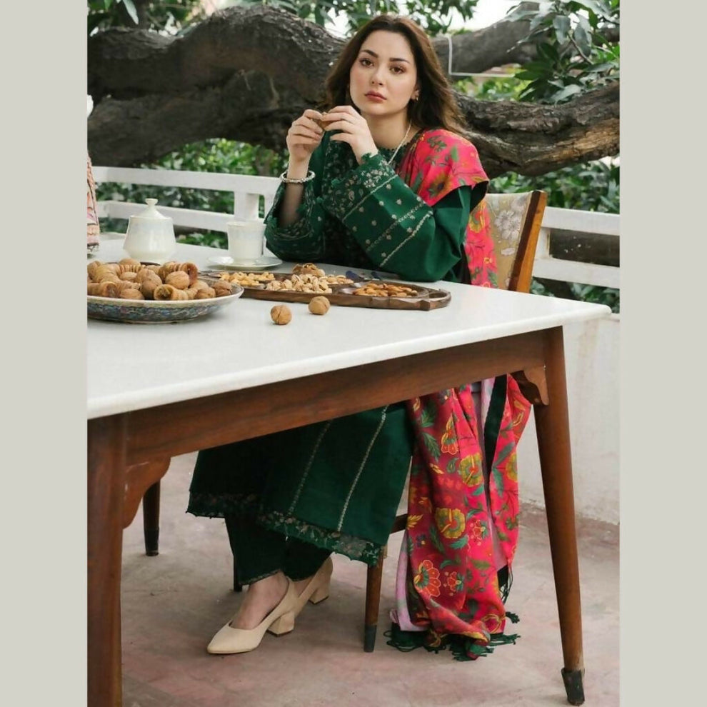 ZARA SHAHJAHAN DHANAK UNSTITCHED EMB 3PC