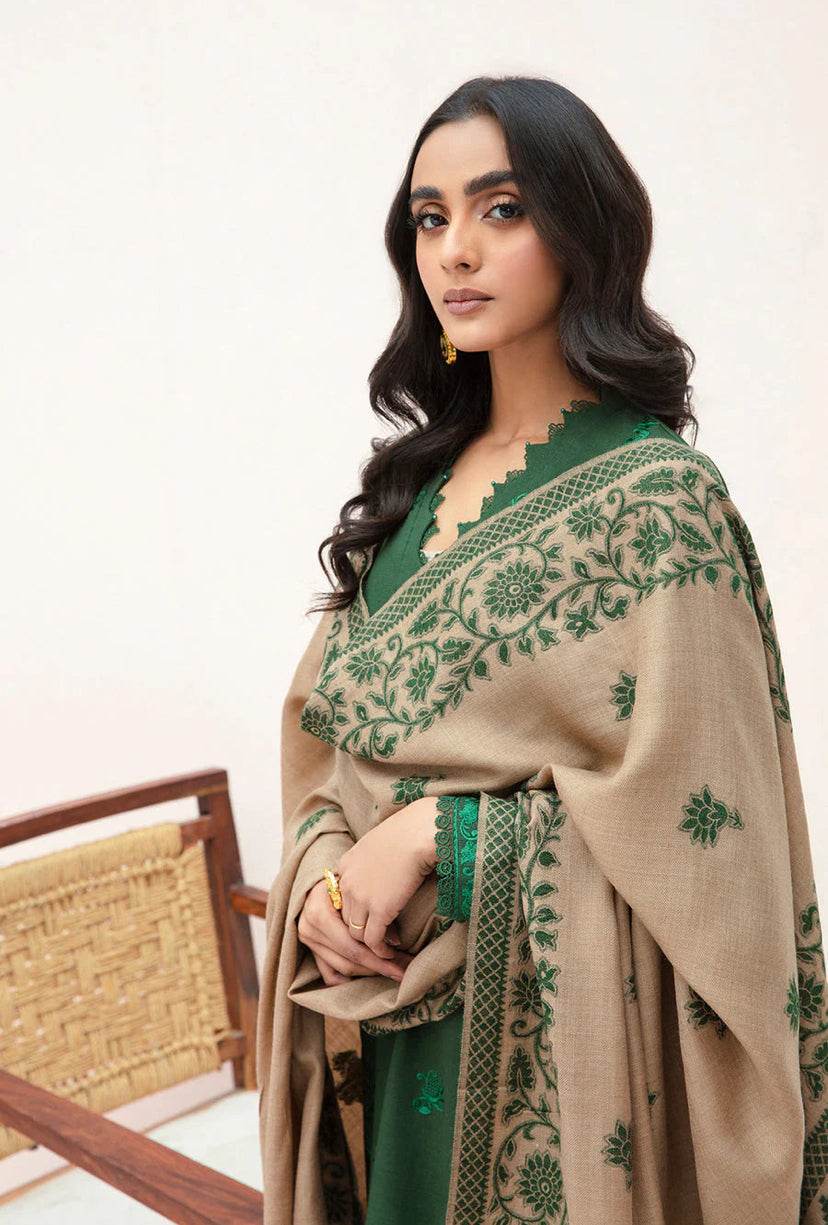 MAHI FABRICS DHANAK UNSTITCHED EMB 3PC