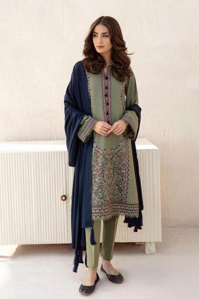 JAZMIN KHADDAR UNSTITCHED EMB 3PC