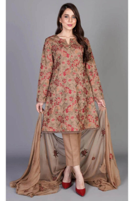 BAREEZE LINEN UNSTICH EMB 3PC