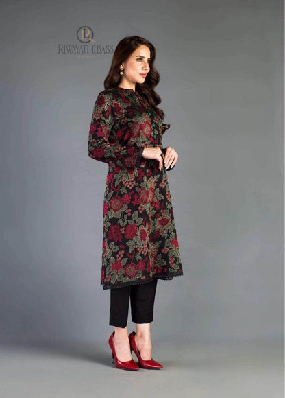 BAREEZE LINEN UNSTITCHED EMB 3PC