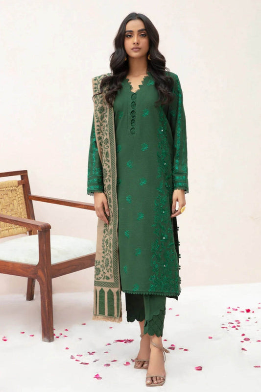 MAHI FABRICS DHANAK UNSTITCHED EMB 3PC